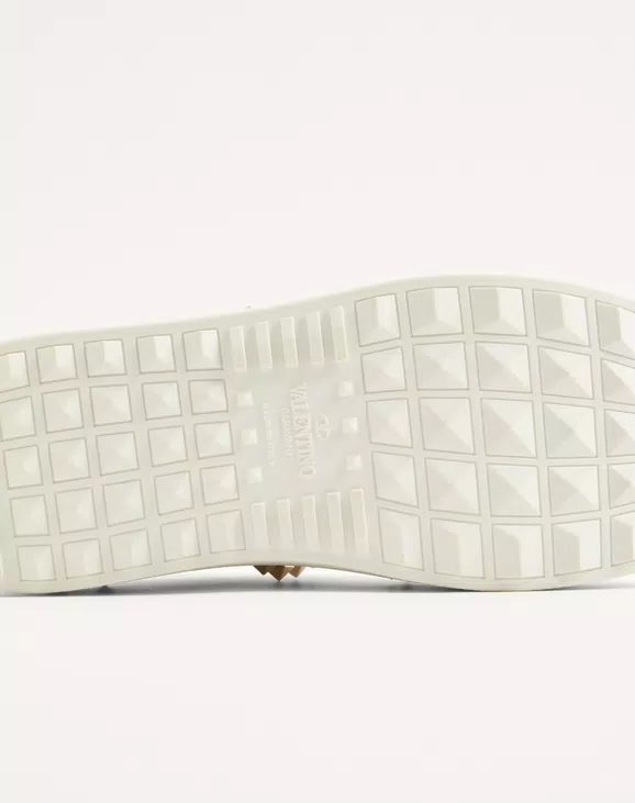 Valentino Flatform Rockstud Untitled Sneaker In Calfskin - Image 5